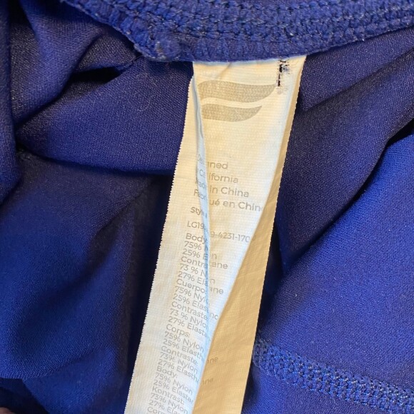 Fabletics Navy Blue Side Pockets High Waist Full Length Leggings. Size Small - Picture 5 of 6